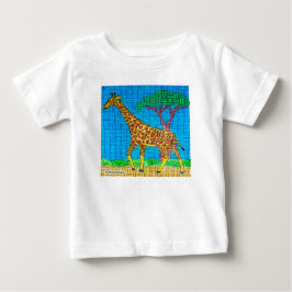 Giraff (vit) - Baby T-Shirt