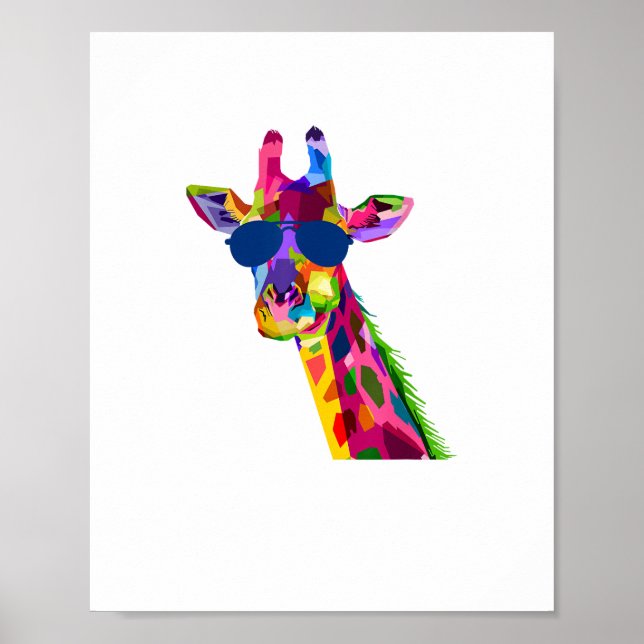 Giraff Zoouppfödare Safari Djur Giraff  Poster (Framsidan)