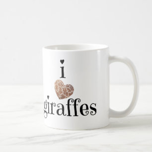 Giraffälskare endast! mig hjärtagiraff kaffemugg