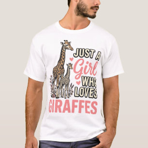 Giraffälskare Flicka Vintage Gravyr Tröja Design_