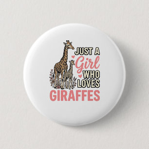 Giraffälskare Flicka Vintage Gravyr Tröja Design_ Knapp