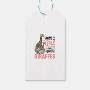 Giraffälskare Flicka Vintage Gravyr Tröja Design_ Presentetikett