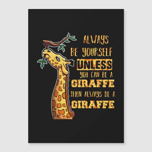 Giraffälskare Giraffer Var alltid dig själv (Framsida)