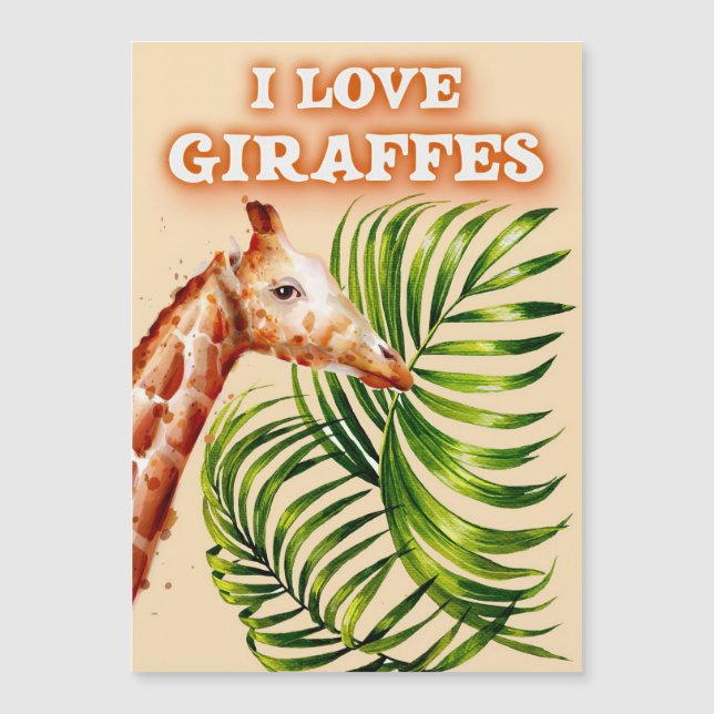 Giraffälskare Jag älskar giraffer (Framsida)