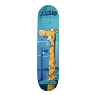 Giraffanpassningsbarskateboard. Min giraff är Skateboard Bräda 21,5 Cm