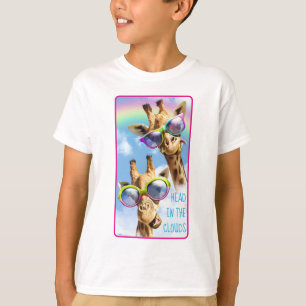 Giraffar med solglasögon t shirt