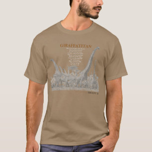 Giraffatitan din inre Dinosaurskjorta Greg Paul 2 Tee