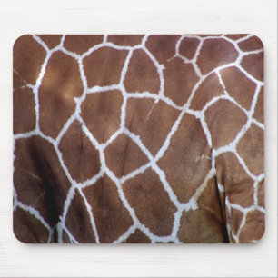 Giraffavtryck, skinn musmatta