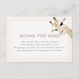 Giraffbaby showerbokar för babykort tilläggskort