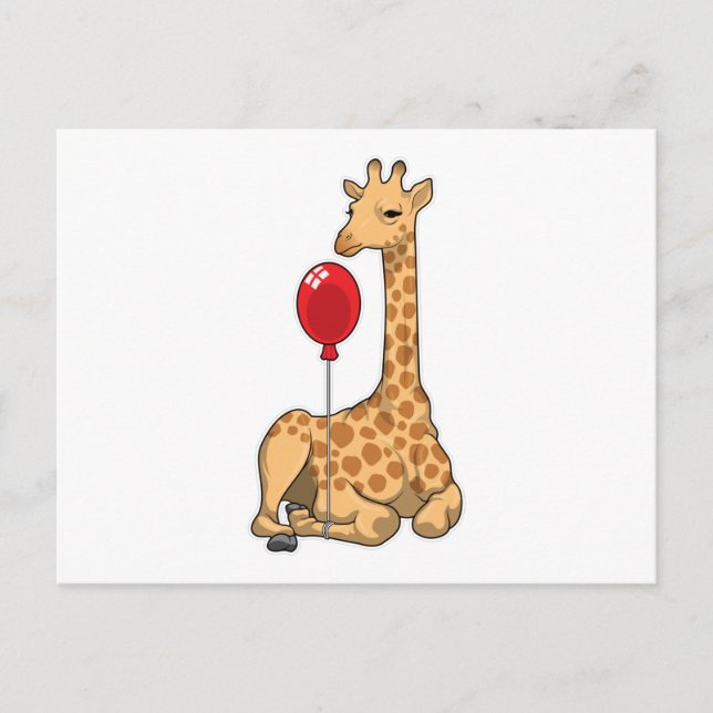 Giraffballong Vykort (Framsida)
