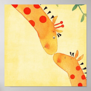 giraffbarnkammar vägghänge poster