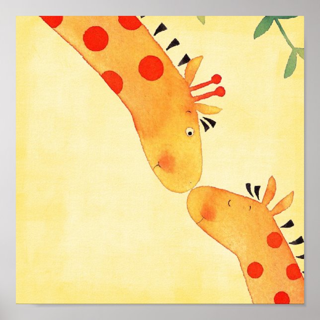 giraffbarnkammar vägghänge poster (Framsidan)