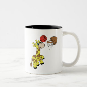 Giraffbasket Två-Tonad Mugg