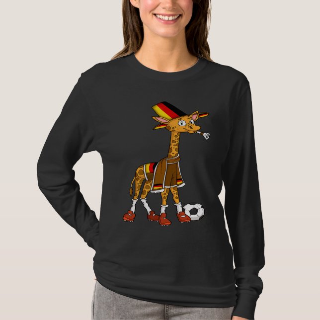 Giraffbeundrare Tyskland T Shirt (Framsida)