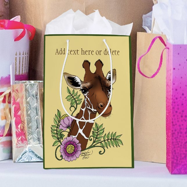 Giraffblommor gula söta vilda djur (Skapare uppladdad)