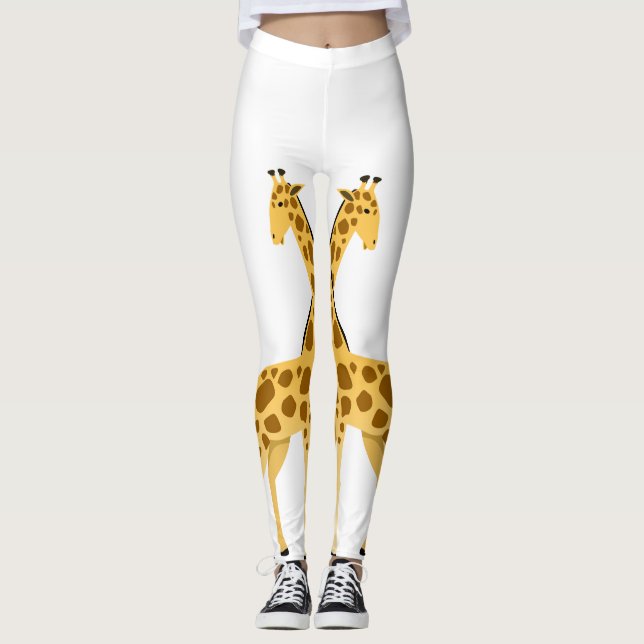 Giraffdamasker Leggings (Framsida)