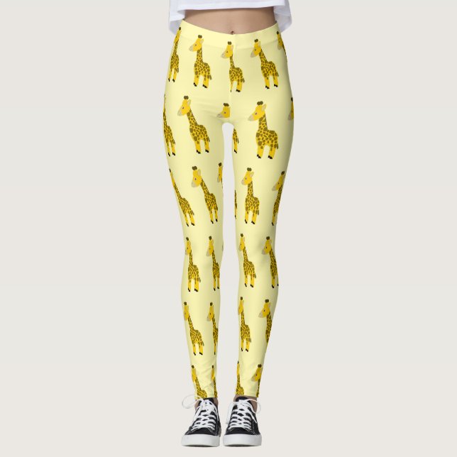 Giraffdesign Du väljer bakgrundsfärg Leggings (Framsida)
