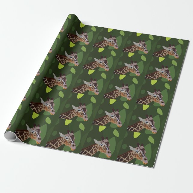 Giraffdjur  presentpapper (Utrullad)
