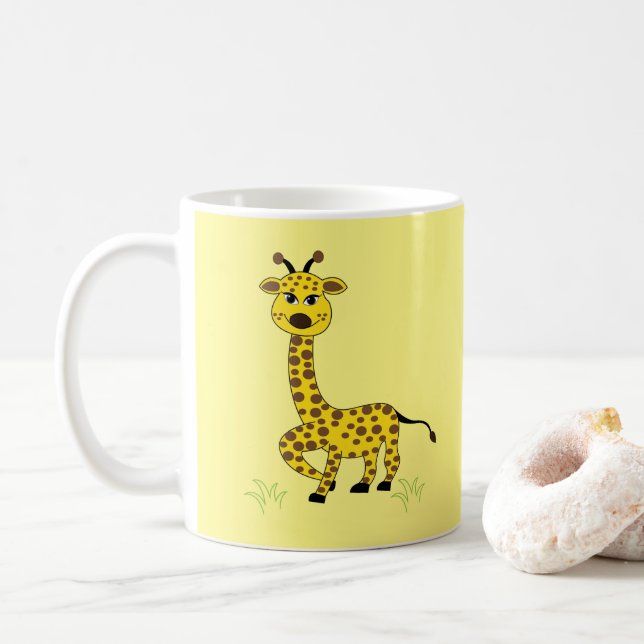 Giraffdjur Söt Kaffemugg (Med munk)