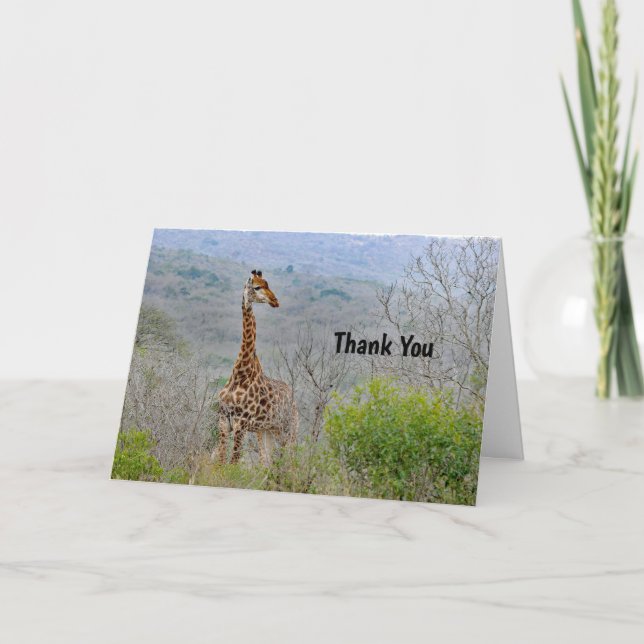 Giraffe 4 - tackkort (Framsida)