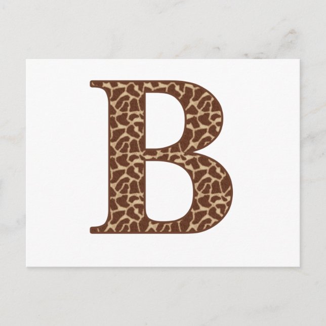 Giraffe A Vykort (Framsida)