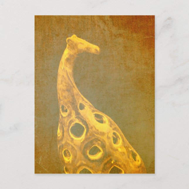 Giraffe Abstrakt vykort (Framsida)