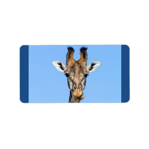 Giraffe Adressetikett