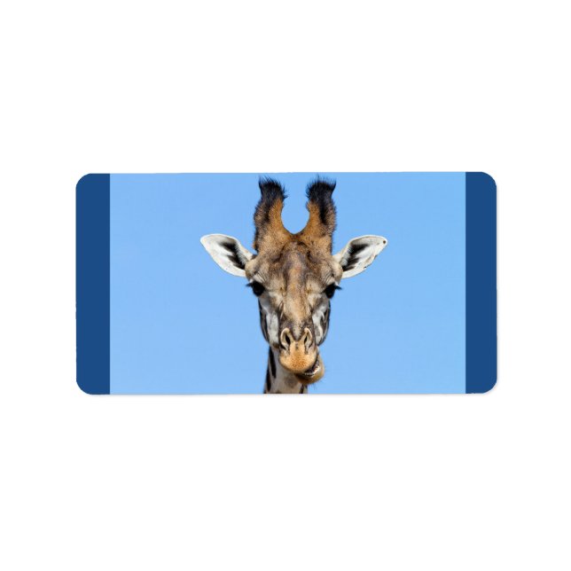 Giraffe Adressetikett (Framsidan)