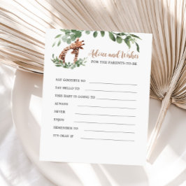 Giraffe Advice och Önskemål för att föräldrarna sk