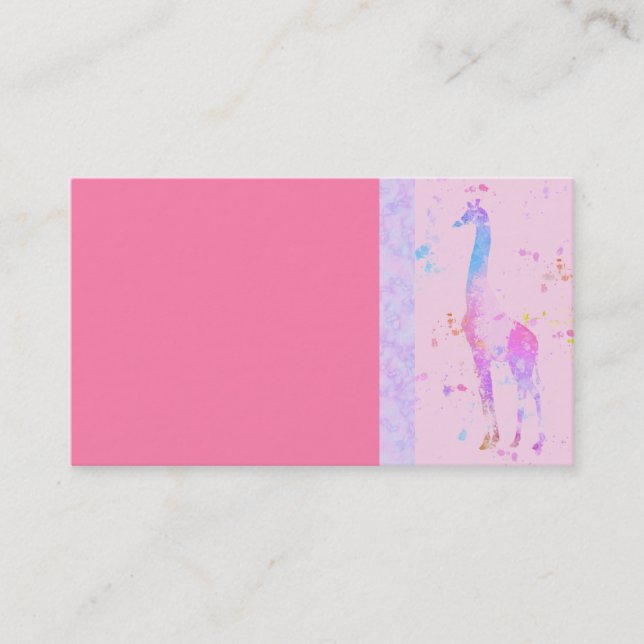Giraffe Affärskort Visitkort (Framsida)