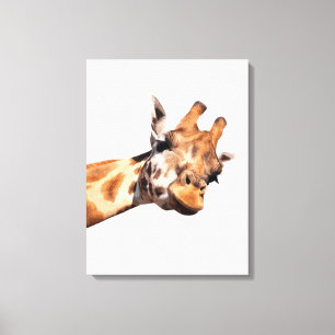 Giraffe african animal porträtt canvastryck