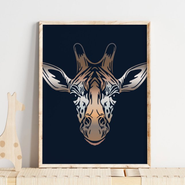 Giraffe African Print | Elegant Giraffe Animal Art Poster (Skapare uppladdad)