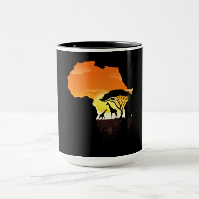 Giraffe Afrika animal Mugg (Center)