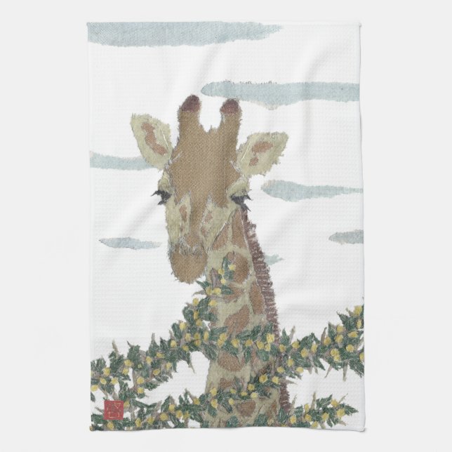 Giraffe, Afrika, djur, vilda djur Kökshandduk (Vertikal)