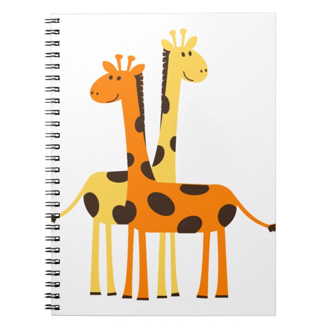 Giraffe Afrika Safari Anteckningsbok (Framsidan)