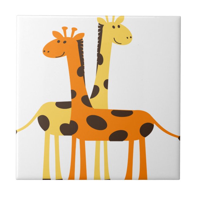 giraffe afrika safari wildlife kakelplatta (Framsidan)