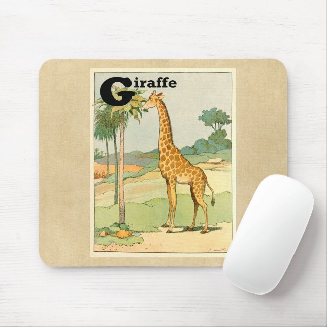 Giraffe Alphabet Animals Musmatta (Med mus)
