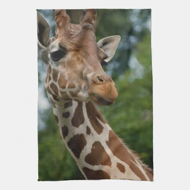 Giraffe Älskare Art Gifts Kökshandduk (Vertikal)