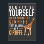 Giraffe Älskare Favorite Safari Animal Funny Giraf Vykort<br><div class="desc">Lustigt Giraffe-citat för African Animal Fläkt. Giraffe Älskare Favorite Safari Animal.</div>