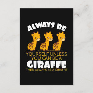 Giraffe Älskare Giraffe var alltid du själv Tilläggskort