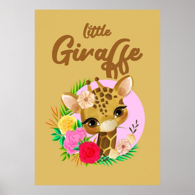 Giraffe Älskare Giraffes Afrika Poster (Framsidan)