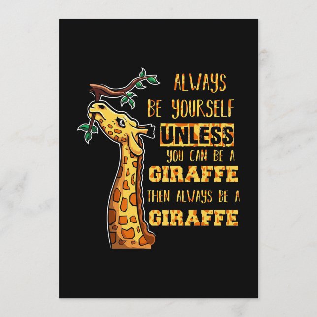 Giraffe Älskare Giraffes var alltid du själv Program (Framsida)