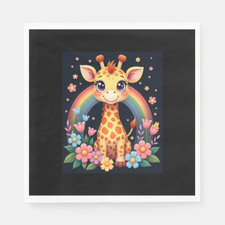 Giraffe Älskare T-Shirt Pappersservett