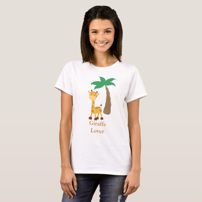 Giraffe Älskare Tee Shirt (Hel framsida)