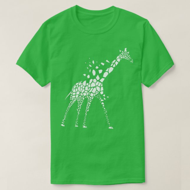 Giraffe Älskare Zoo Animal Wildlife T Shirt (Design framsida)