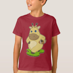 Giraffe American Football T Shirt
