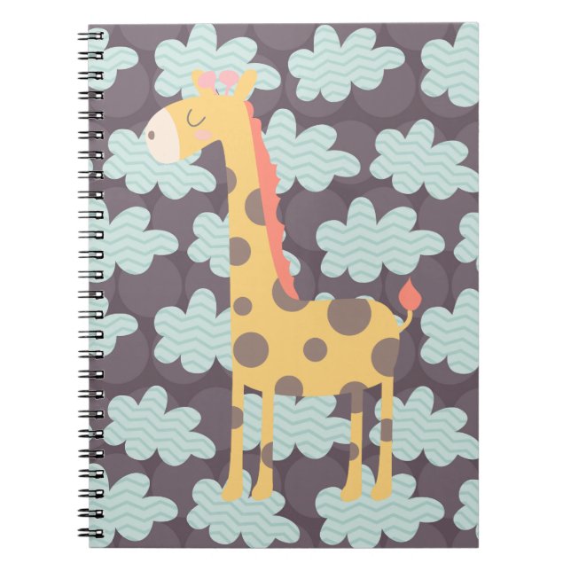 Giraffe and Clouds Anteckningsbok (Framsidan)