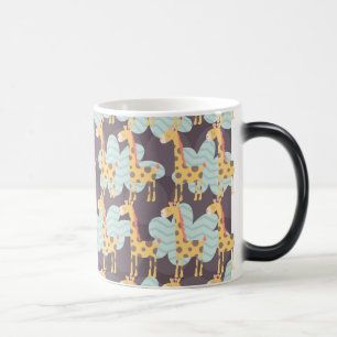 Giraffe and Clouds Magisk Mugg