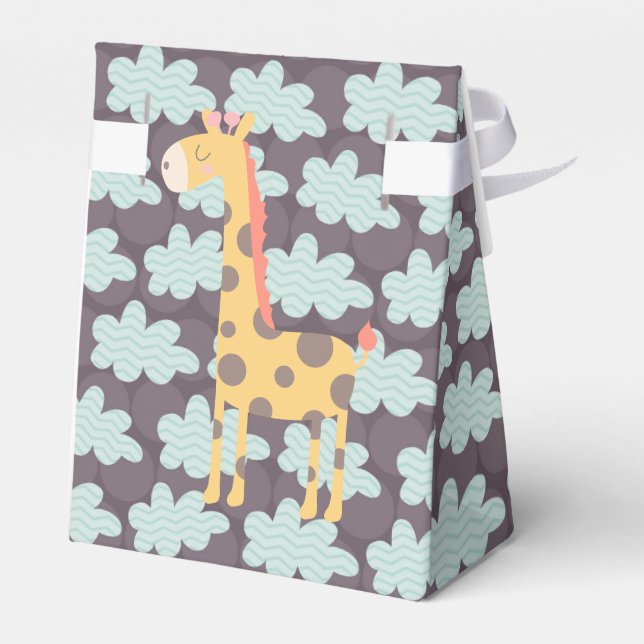 Giraffe and Clouds Presentaskar (Baksidan Sidan)