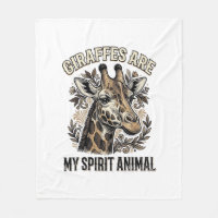 Giraffe Andlig Djur Vintage Gravyr Tröja Desi